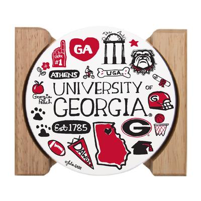 Georgia Julia Gash Drink Coasters (4 Pack)