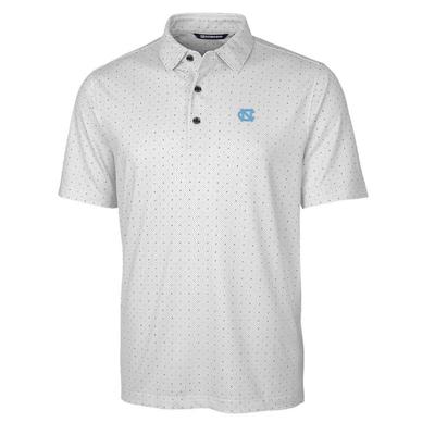 UNC Cutter & Buck Men's Pike Double Dot Print Polo