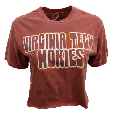 Virginia Tech Comfort Colors Cropped Tee