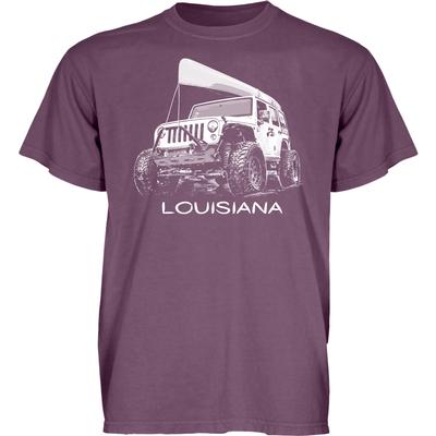 Blue 84 Louisiana Wheeled Jeep Short Sleeve Tee