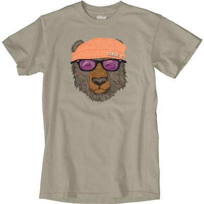 Blue 84 Clemson Bear with Sunglasses Short Sleeve Tee