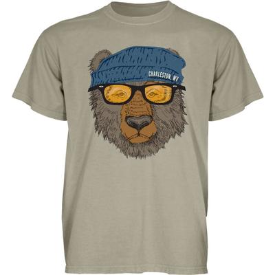 Blue 84 West Virginia Bear with Sunglasses Short Sleeve Tee