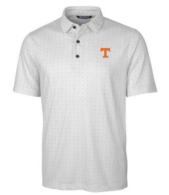 Tennessee Cutter & Buck Big & Tall Pike Double Dot Print Polo