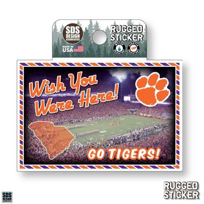 Clemson Seasons Design Wish You Were Here 3.25