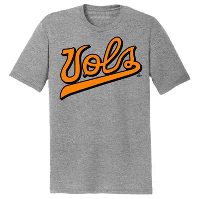 Tennessee Baseball Vols Script Dual Blend Short Sleeve Tee