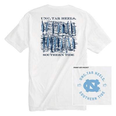 UNC Southern Tide Lures Short Sleeve Tee