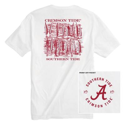 Alabama Southern Tide Lures Short Sleeve Tee