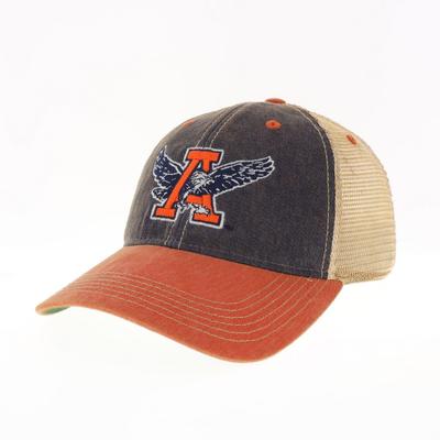 Auburn Legacy Vault Eagle Thru A Logo Trucker Hat