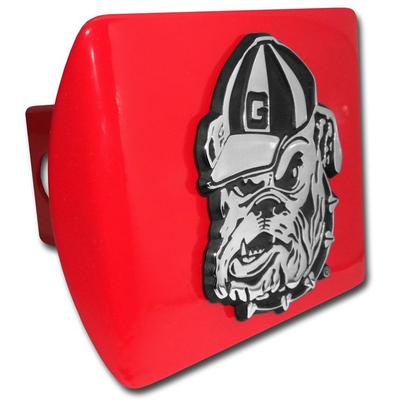 Georgia Bulldog Metal Hitch Cover