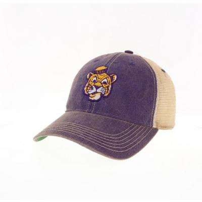 LSU Legacy Vault Cartoon Tiger Trucker Adjustable Hat
