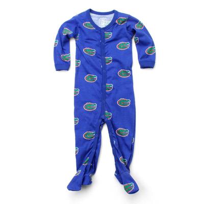 Florida Infant All Over Logo Zip Pjs