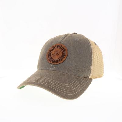 Western Kentucky Legacy Leather Circle Patch Trucker Hat