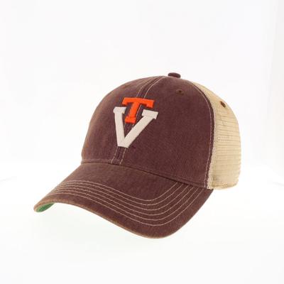 Virginia Tech Legacy Vault T Over V Trucker Hat
