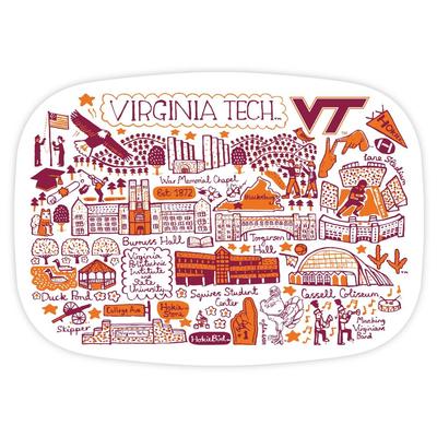 Virginia Tech Julia Gash 14 inch Serving Platter