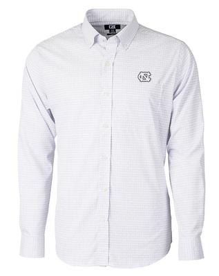 UNC Cutter & Buck Big & Tall Versatech Tattersall Dress Shirt