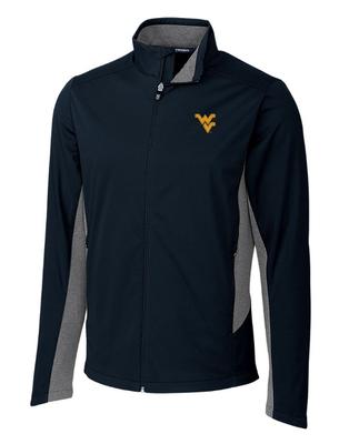 West Virginia Cutter & Buck Big & Tall Navigate Softshell Jacket