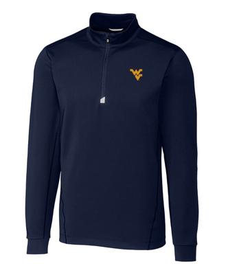 West Virginia Cutter & Buck Big & Tall Traverse Half Zip Pullover