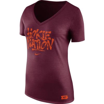 Virginia Tech Nike Women's Brush Phase Tee