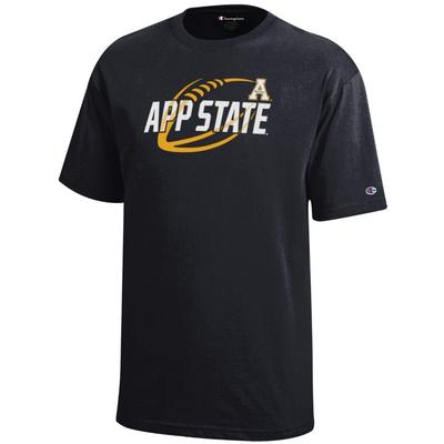 Appalachian State Champion YOUTH Diagonal Football Tee