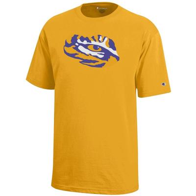 LSU Champion YOUTH Giant Tiger Eye Logo Tee