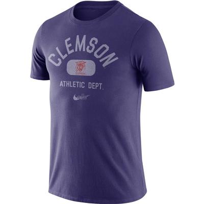 Clemson Nike Vault Short Sleeve Old School Tee