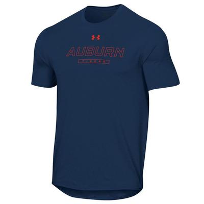 Auburn Under Armour Straight Training Vent Tee