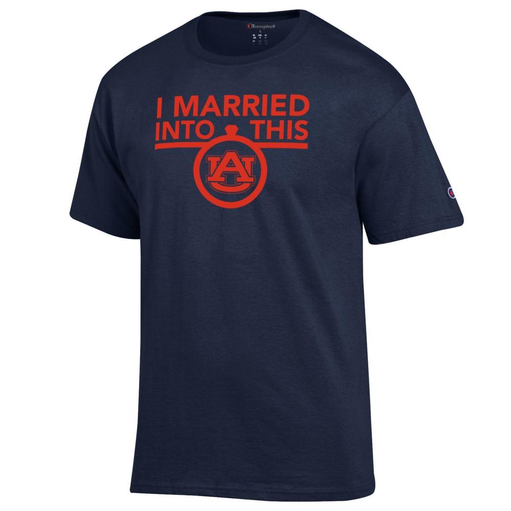  Auburn Champion Women's I Married Into This Tee