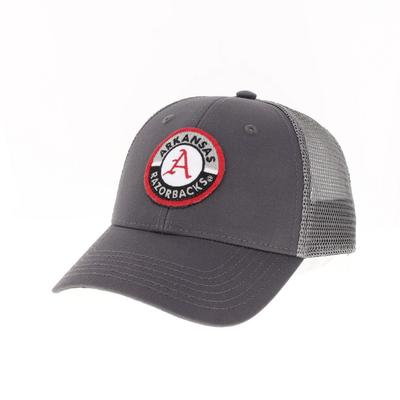 Arkansas Legacy YOUTH Road Patch Trucker Hat