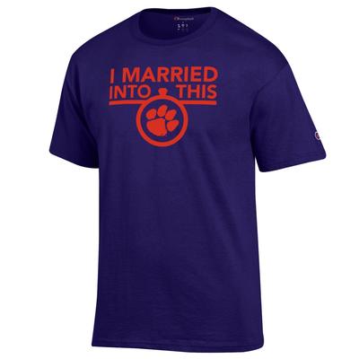 Clemson Champion Women's I Married Into This Tee