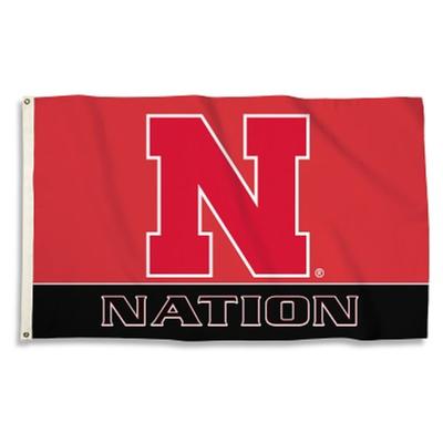 Nebraska BSI N Nation 3 x 5' Flag