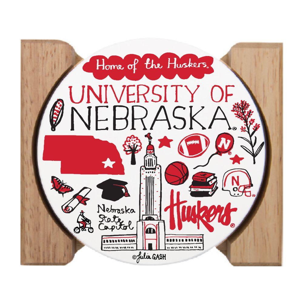  Nebraska Julia Gash Drink Coasters (4 Pack)
