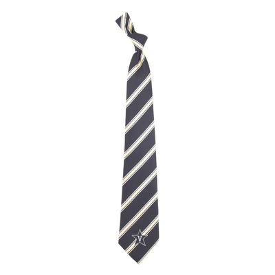 Vanderbilt Eagles Wings Striped Tie