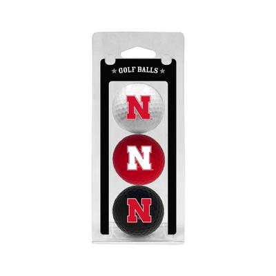Nebraska 3 Pack Golf Balls