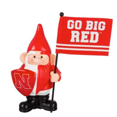Nebraska Garden Gnome with Flag