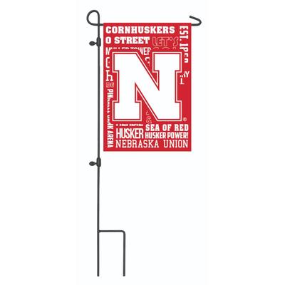 Nebraska Fan Rules Garden Flag