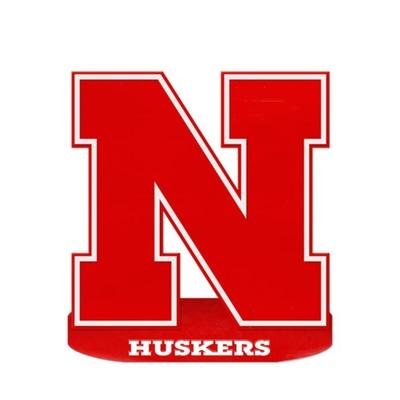 Nebraska 24 inch Oval Base N Logo Sign