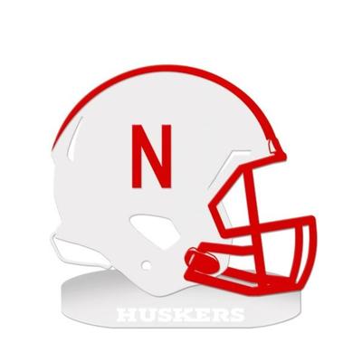 Nebraska 18 inch Oval Base Helmet Sign