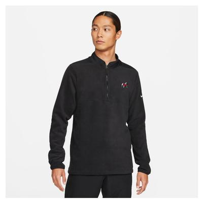 Georgia Nike Golf Men's Victory Standing Bulldog 1/2 Zip Micro Fleece Pullover