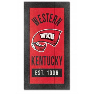 Western Kentucky 11 X 20 inch Wood Plank Sign