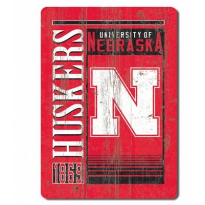 Nebraska Rectangle Logo Magnet