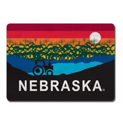 Nebraska Rectangle Horizon Magnet