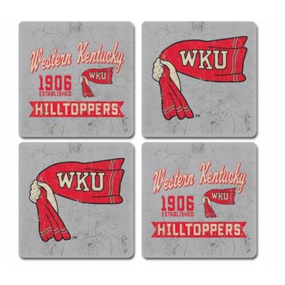 Western Kentucky Midnight Fly 4-Pack Coasters