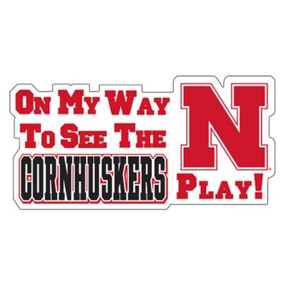 Nebraska On My Way to See the Huskers Play Magnet 16