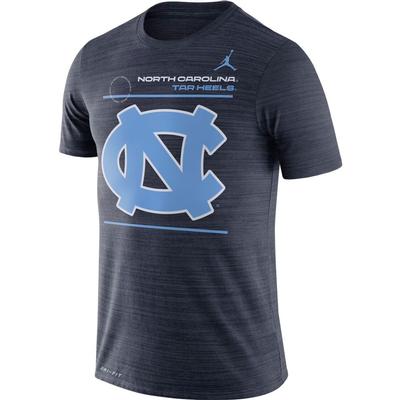 UNC Jordan Brand Velocity Sideline Short Sleeve Tee