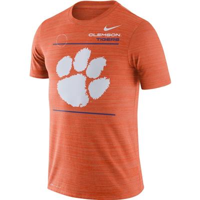 Clemson Nike Velocity Sideline Short Sleeve Tee