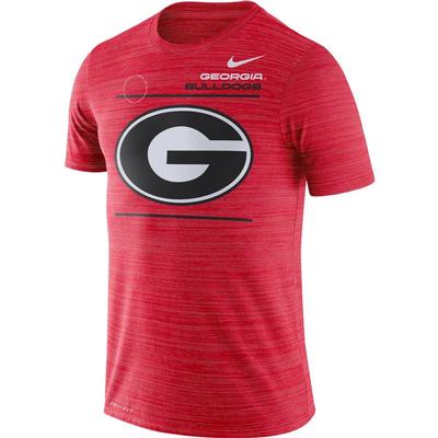Georgia Nike Velocity Sideline Short Sleeve Tee