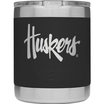 Nebraska Yeti 10 oz Huskers Script Lowball Rambler