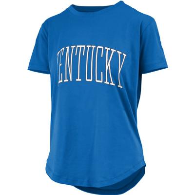 Kentucky Pressbox Bell Lap Curved Hem Short Sleeve Tee