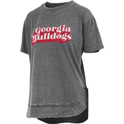 Georgia Pressbox Easy Poncho Short Sleeve Tee