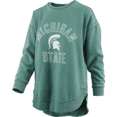 Michigan State Pressbox Rockford Vintage Wash Poncho